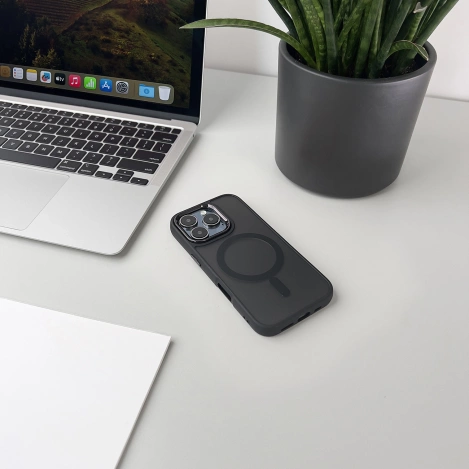 Magnetic Collection MagSafe-Hülle für iPhone 16 – Schwarz