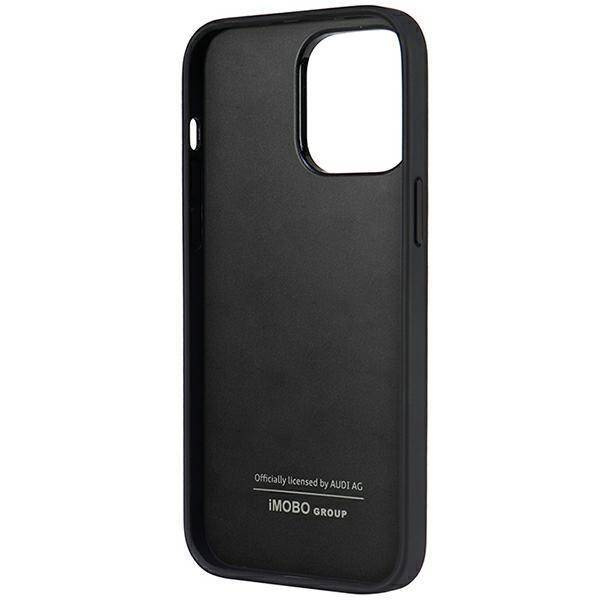 Audi Synthetic Leather iPhone 14 Pro Max 6.7" czarny/black hardcase AU-TPUPCIP14PM-TT/D1-BK