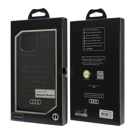 Audi nakładka Synthetic Leather MagSafe do iPhone 16 Pro Max 6.9" czarna