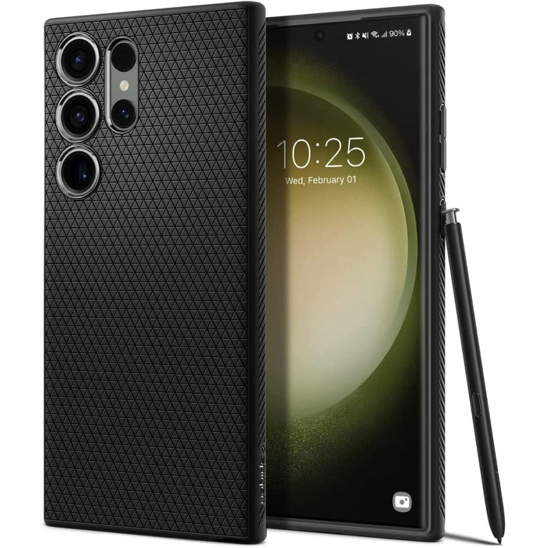 Spigen LIQUID AIR GALAXY S23 ULTRA MATT SCHWARZ