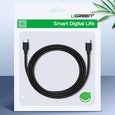Ugreen kabel USB Typ C do ładowania i transferu danych 3A 1,5m czarny (US286)
