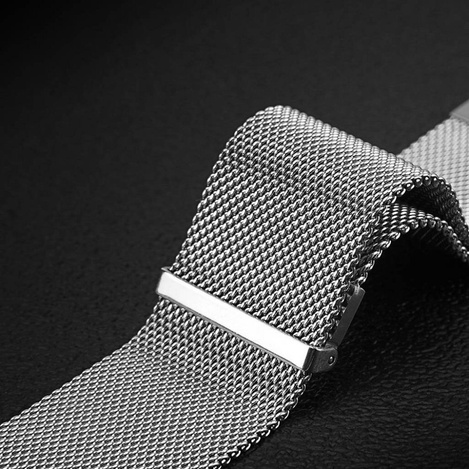 Dux Ducis Magnetic Strap Wristband for Samsung Galaxy Watch / Huawei Watch / Honor Watch / Xiaomi Watch (22mm band) Magnetic Wristband Silver (Milanese Version)
