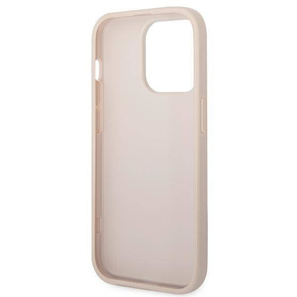 Guess GUHCP14XG4GFPI iPhone 14 Pro Max 6,7 &quot;rosa / rosa Hartschale 4G Metal Gold Logo