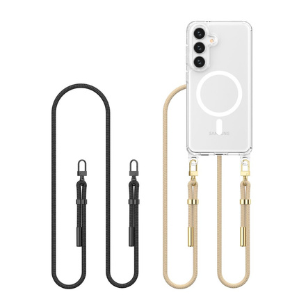 TECH-PROTECT FLEXAIR CHAIN MAGSAFE GALAXY S25 BLACK & TAUPE