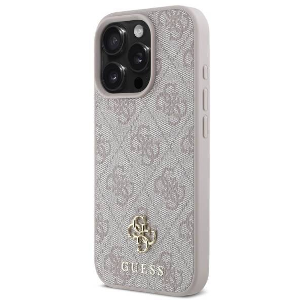 GUESS futerał do IPHONE 16 Pro Max kompatybilny z MagSafe GUHMP16XP4SM4MP (PU 4G Small and Classic) pink