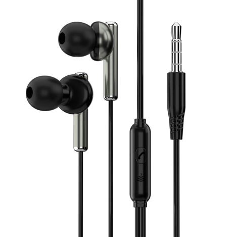 JELLICO Kopfhörer mit Kabel CT-32 JACK 3.5MM mit Mikrofon 1.2M schwarz