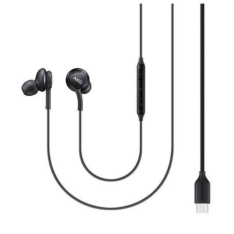 Samsung AKG przewodowe słuchawki dokanałowe USB Typ C czarny (EO-IC100BBEGEU)