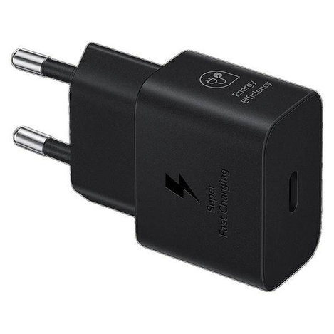 Oryginalna Ładowarka Sieciowa Samsung GaN Super Fast Charger EP-T2510XBEGEU USB Typ C 3A 25W czarna blister