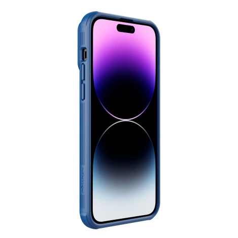 Nillkin CamShield S Hülle iPhone 14 Pro Max Gepanzerte Abdeckung Kameraschutz Blau