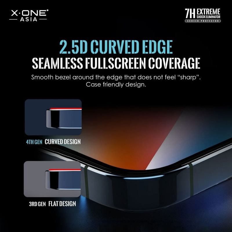Szkło hartowane X-ONE Extreme Shock Eliminator 4th gen. - do iPhone 14 Pro/15
