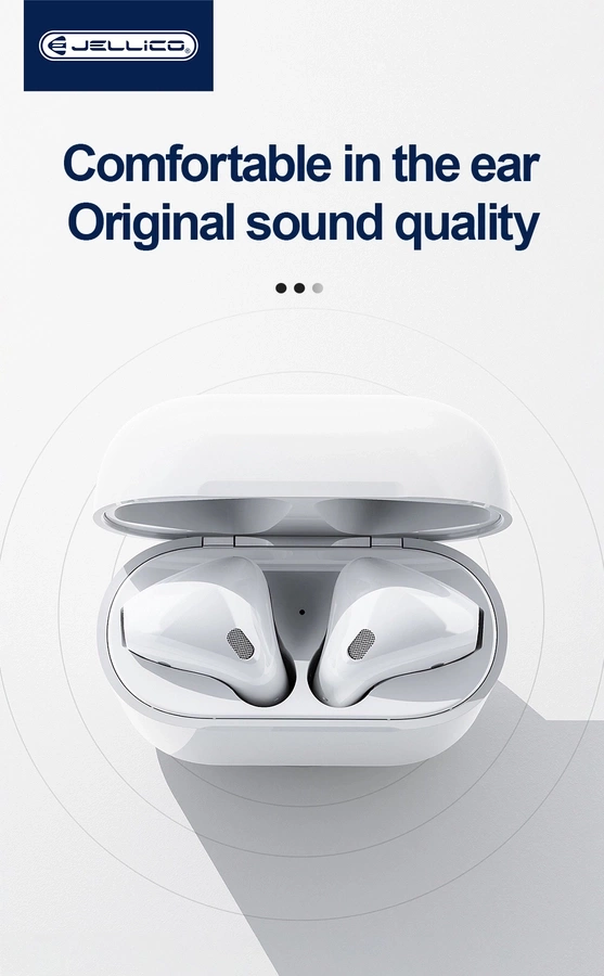 JELLICO wireless earphones AirBlue C White