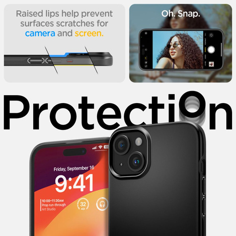 Spigen THIN FIT IPHONE 15 SCHWARZ