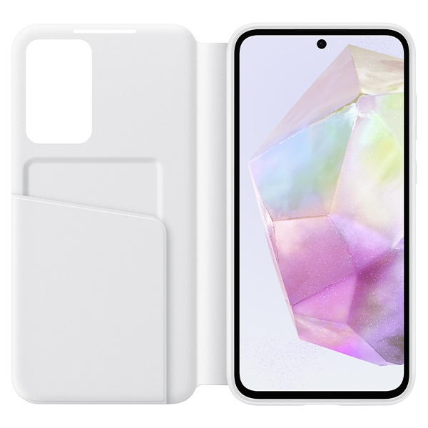 Etui Samsung Smart View Wallet EF-ZA356CWEGWW z klapką do Samsung Galaxy A35 - białe