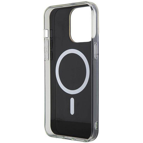 Guess IML Iridescent MagSafe Hülle für iPhone 15 Pro – Schwarz