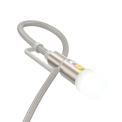 HOCO kabel All-in-one Typ C / Lightning do Typ C / LED Light PD 3A 60W U138 1,2 m szary