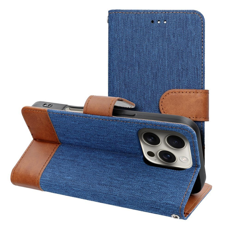 Kabura JEANS Book do IPHONE 16 Pro niebieski