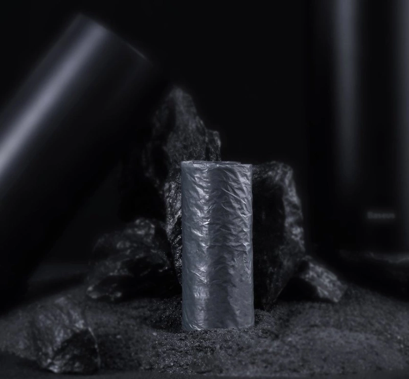 Baseus samochodowy mini kosz na śmieci z pokrywką do auta czarny (CRLJT-01)