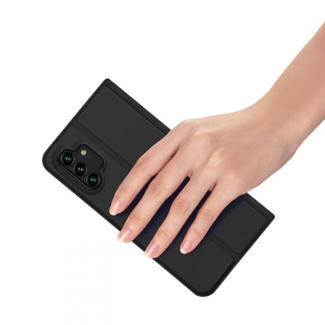 Schutzhülle VIVO Y01 / Y15S mit einem Flip Dux Ducis Skin Leder schwarz