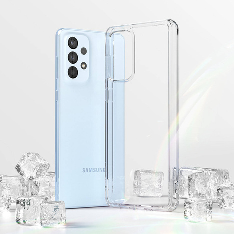 Ringke Fusion TPU case with frame for Samsung Galaxy A73 transparent