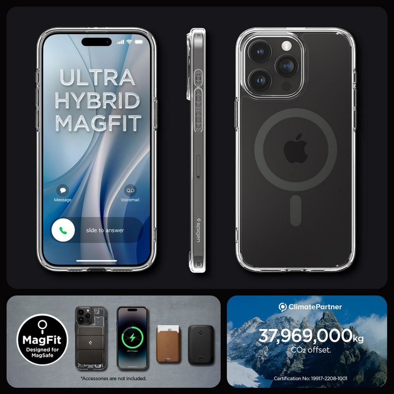 Spigen ULTRA HYBRID MAG MAGSAFE IPHONE 15 PRO MAX FROST SCHWARZ