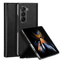 Dux Ducis Bril Leder Flip Wallet Case für Samsung Galaxy Z Fold5 5G – Schwarz