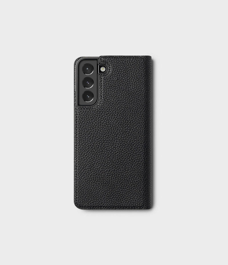 Ringke Folio Signature Flip Leather Case for Samsung Galaxy S22 + (S22 Plus) Black (FSS118R262)