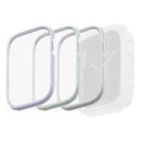 UNIQ ramki do Moduo 3in1 Apple Watch Series 4/5/6/7/8/SE 40/41mm Szałwiowy-Lillak-Biały/Sage-Lilac-White