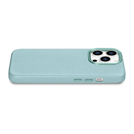 iCarer Case Leather genuine leather case for iPhone 14 Pro Max grün (WMI14220712-GN) (MagSafe compatible)