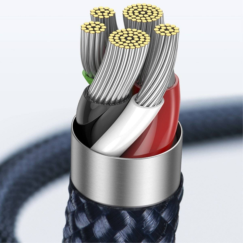 Baseus Explorer Series kabel przewód USB Typ C – Lightning 20W 1m niebieski (CATS000003)