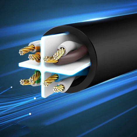 Ugreen kabel przewód internetowy sieciowy Ethernet patchcord RJ45 Cat 6 UTP 1000Mbps 3 m niebieski (NW102 11203)