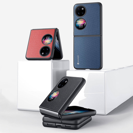 Dux Ducis Fino Hülle ist aus Nylonmaterial Huawei P50 blau