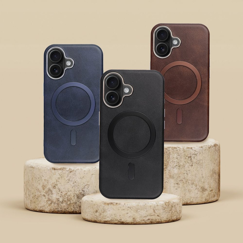 Futerał GENTLEMAN MAG COVER kompatybilny z MagSafe do IPHONE 14 czarny