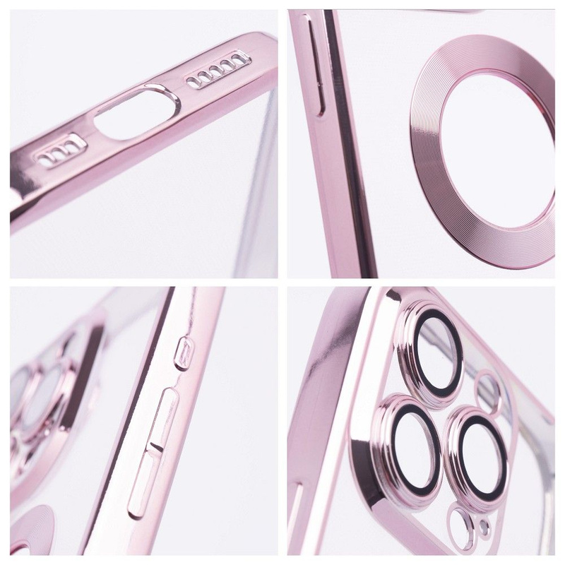 Futerał GLAM do IPHONE 15 Pro Max pudrowy róż