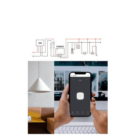 Sonoff POW R3 inteligentny przełącznik przekaźnik Wi-Fi licznik miernik zużycia mocy prądu (POWR3)
