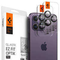 Spigen OPTIK.TR "EZ FIT" CAMERA PROTECTOR 2-PACK IPHONE 14 PRO / 14 PRO MAX BLACK COVER