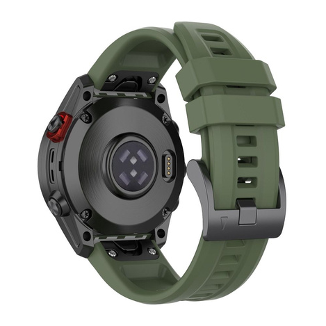 Pasek / opaska do smartwatcha Garmin FENIX 3 / 3HR / 5X / 6X / 6X PRO / 7X / 7X PRO ciemno zielony (4)