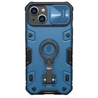 Nillkin CamShield Armor Pro Magnetic Case iPhone 14 Plus Magnetic MagSafe Cover with Camera Protector Blue