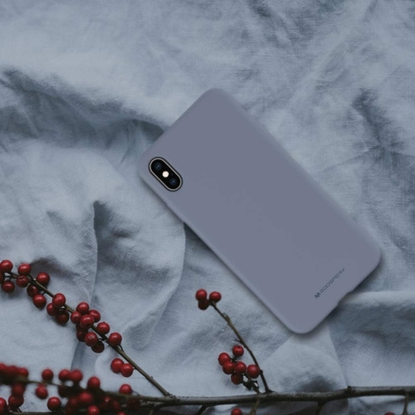 MERCURY SILICONE CASE IPHONE 14 PLUS (6.7), LAVENDER GRAY / LAWENDOWY