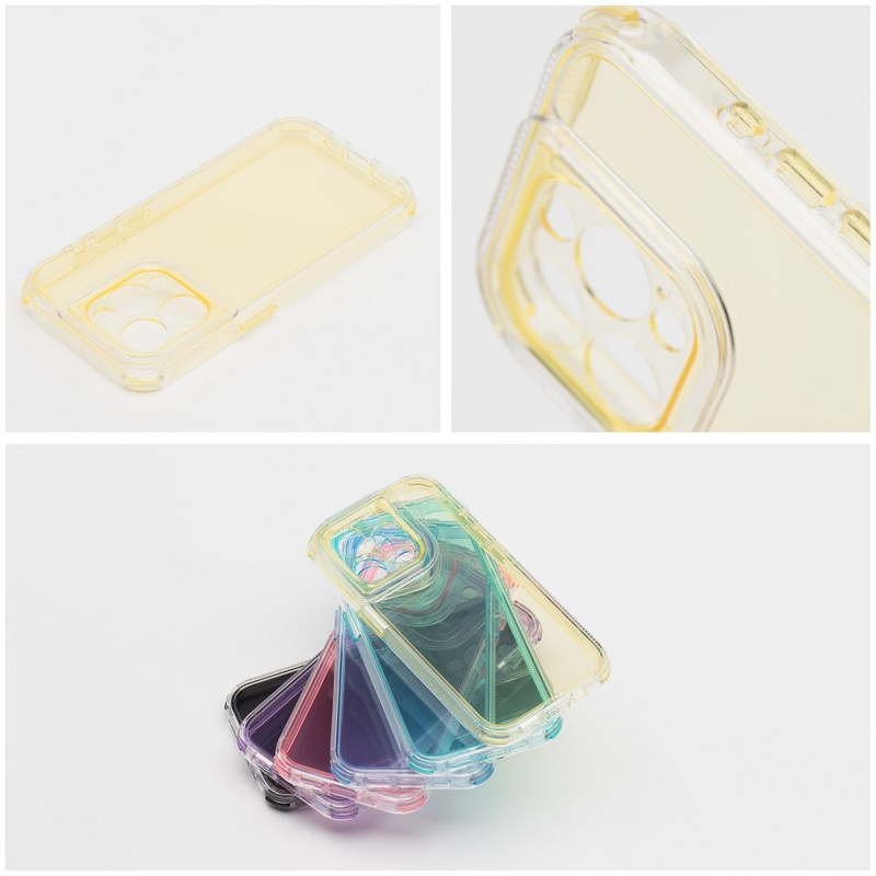 Futerał MATRIX CLEAR do IPHONE 16 żółty