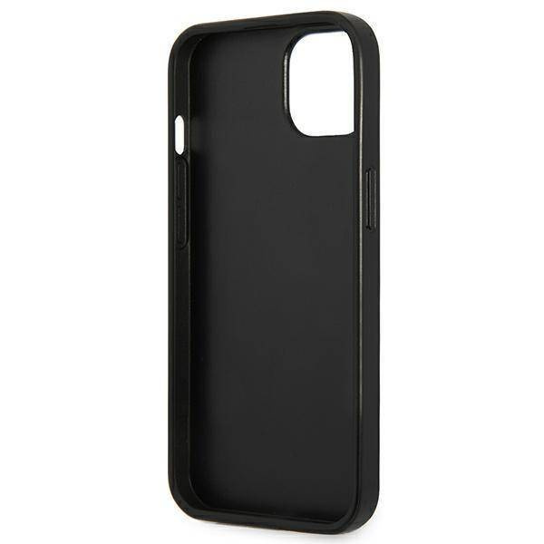 Original Handyhülle IPHONE 13 MINI Karl Lagerfeld Hardcase Monogram Plaque (KLHCP13SMNMP1P) rosa