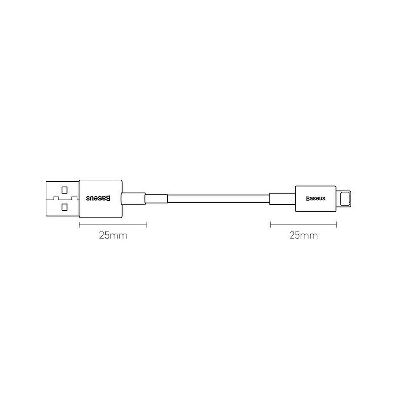 Baseus Superior kabel USB - Lightning 2,4A 1 m Niebieski (CALYS-A03)
