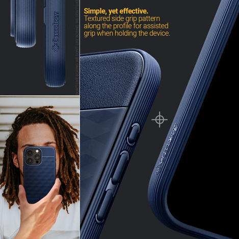 Case APPLE IPHONE 15 PRO MAX Caselogy Parallax Mag MagSafe navy blue