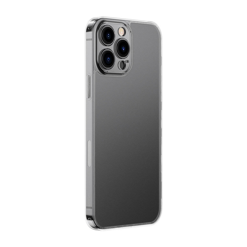 Baseus Frosted Glass Protective Case for iPhone 13 Pro Max transparent (ARWS000802)