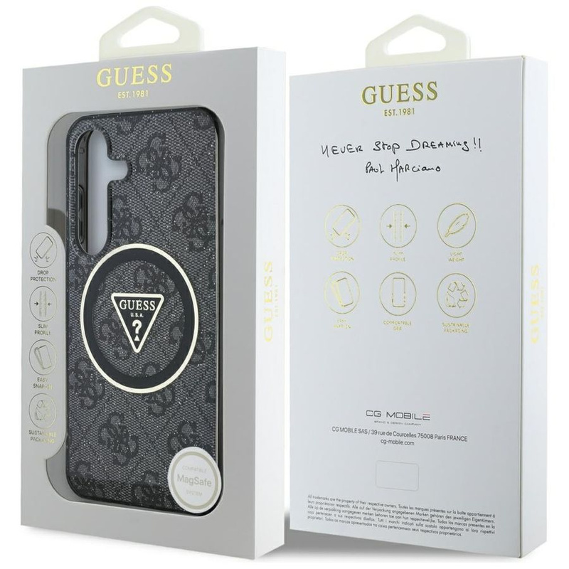 GUESS SAMSUNG S25+ GUHMS25MHG4PRTGK TRAINGLE MAGSAFE BLACK