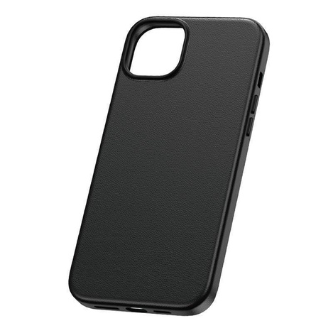 Schutzhülle APPLE IPHONE 15 PRO Baseus Fauxther Series schwarz