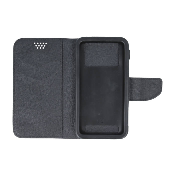Etui Smart Universal Fancy Silicon 5,5&quot; 87x159 czarno-złoty