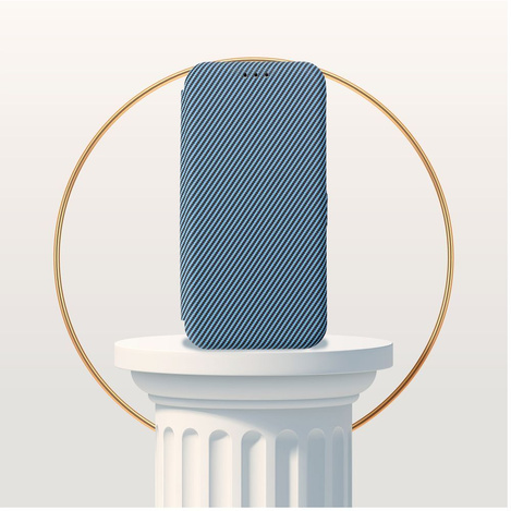 Kabura FOLIO Side Magnet do IPHONE 16 PRO MAX niebieski