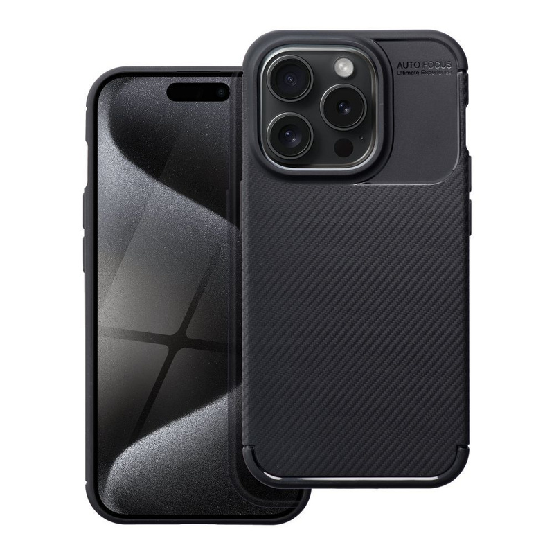Futerał CARBON PREMIUM do IPHONE 15 Pro czarny