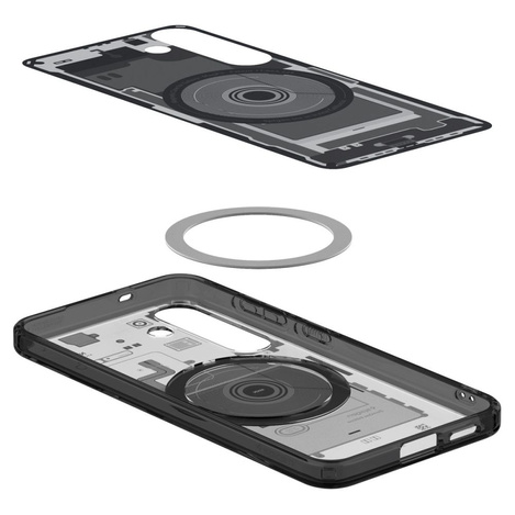 Spigen nakładka Ultra Hybrid Mag MagSafe do Samsung Galaxy S25 Zero One Czarna