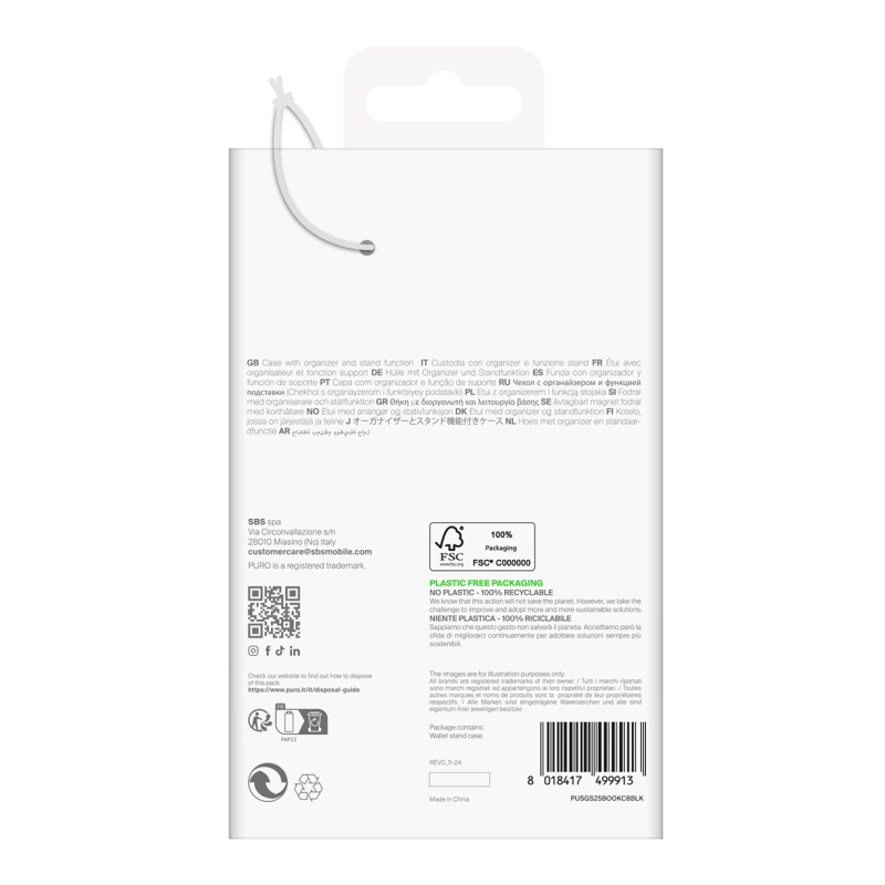 Puro Booklet Case Samsung Galaxy S25 Ultra